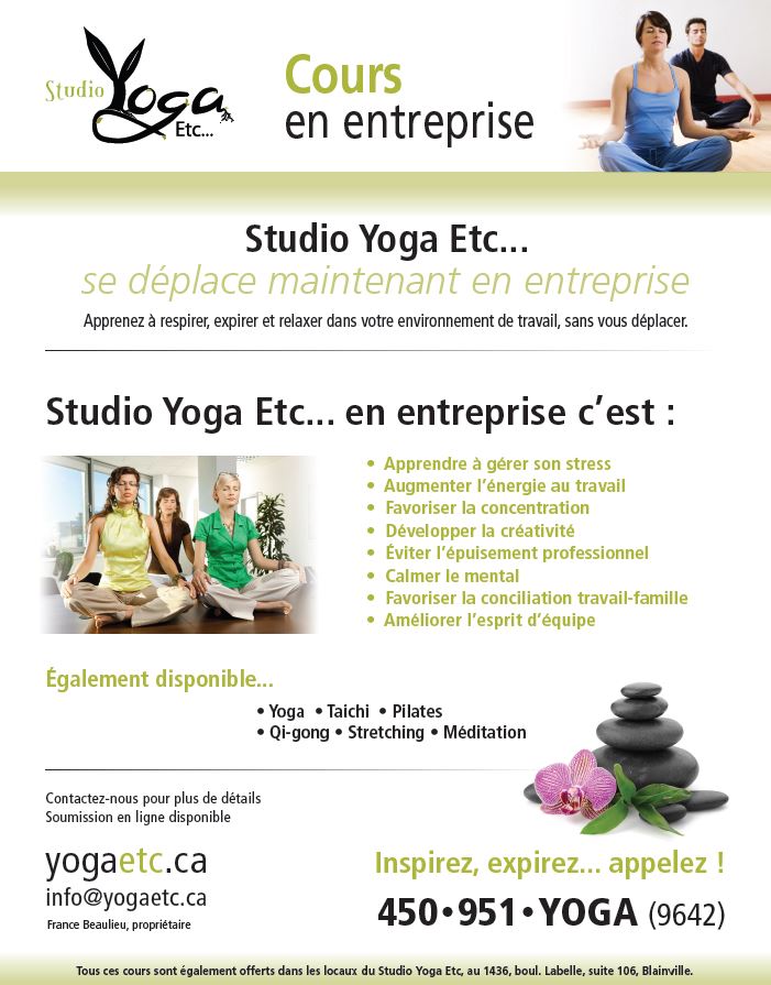 cours en entreprise yoga etc de blainville